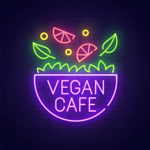 неоновая вывеска для общепита
