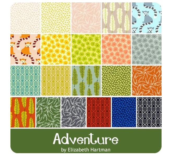 Robert Kaufman Fabrics Adventure Elizabeth Hartman Roll Up Jelly Roll