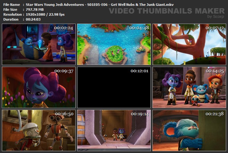 Star Wars Young Jedi Adventures - S01E05-E06 - Get Well Nubs & The Junk Giant.mkv