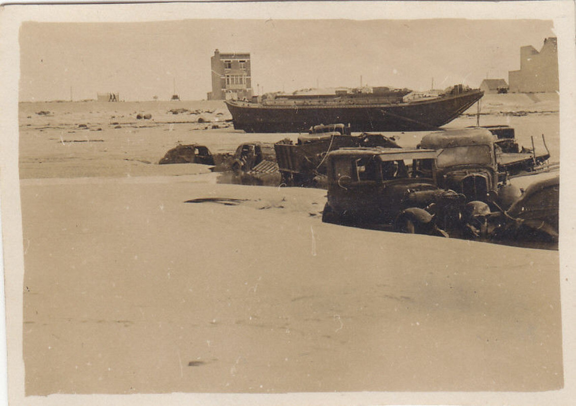 Engl. DKW am Strand in Dünkirchen Frankreich
