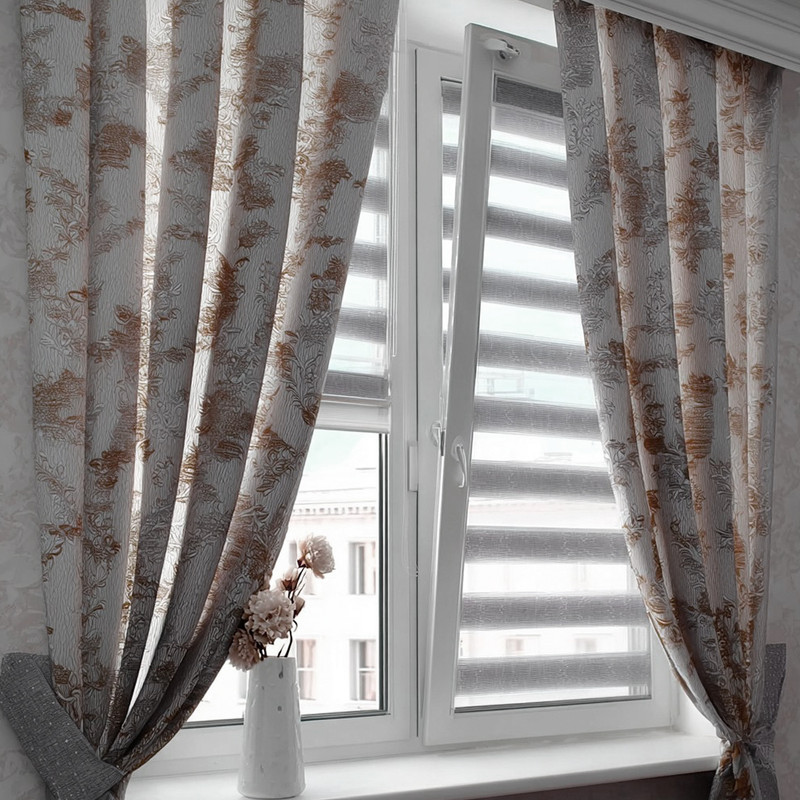 Рулонные шторы зебра