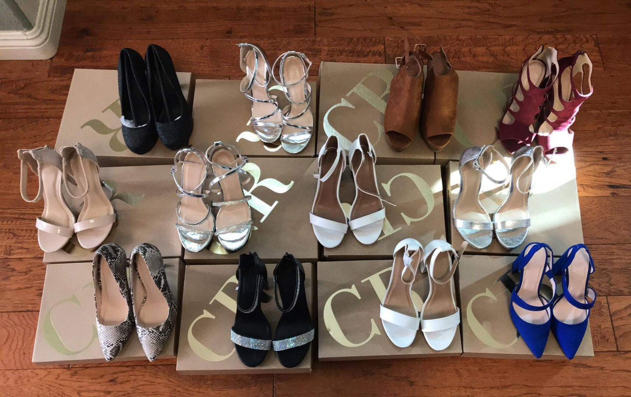 Thanh lý giày cao gót lẻ sz 6,7 (36-37) hiệu Charlotte Russe, Vascara - 3