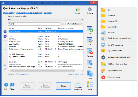 Quick Access Popup 11.5.9 Multilingual