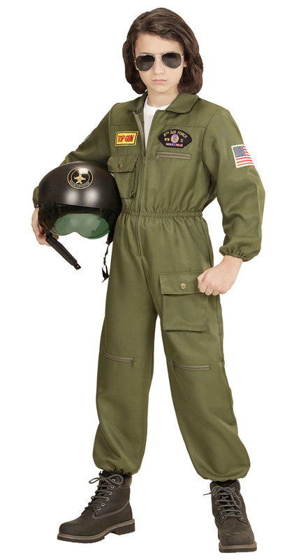 Costume de pilote d'avion de chasse 8-13 ans| PARTY LOOK