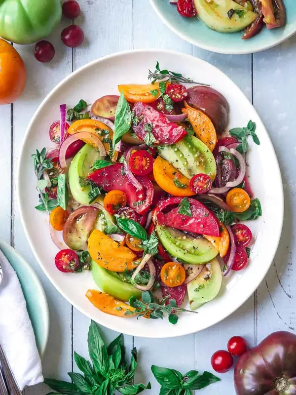 Heirloom Tomato Salad dish