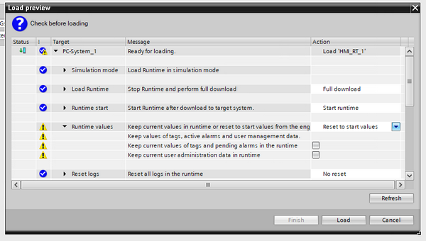 WinCC Unified Runtime on the runtime device WinCC Unified Runtime on the runtime device