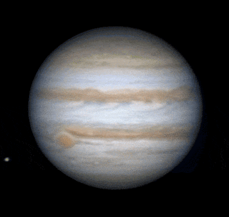 animaci�n de J�piter con rotaci�n de campo