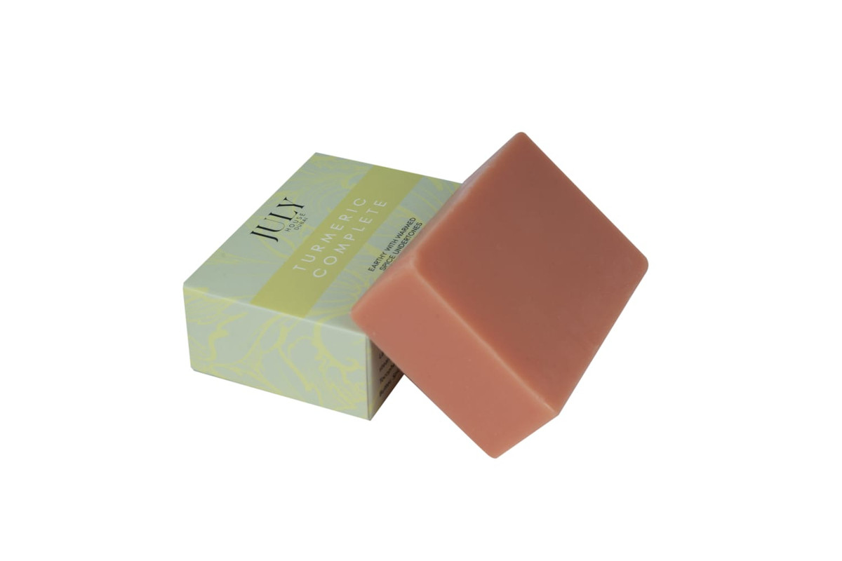 Turmeric Complete Soap. All Natural Turmeric Skin Soap - Turmeric Soap Reduces Acne, Fades Scars & Cleanses Skin