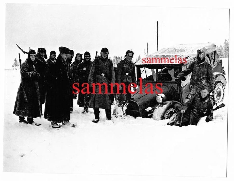 - Luftwaffe Kübelwagen PKW Winterkampf Unfall Fa