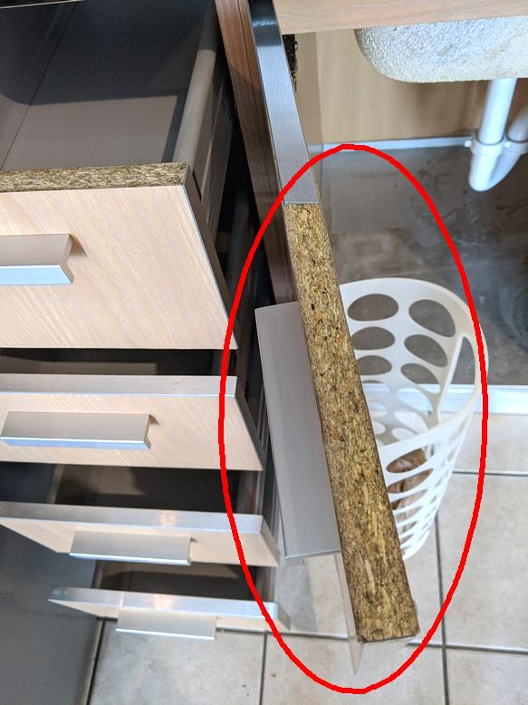 How to replace door edge laminated with aluminum? DIY Home