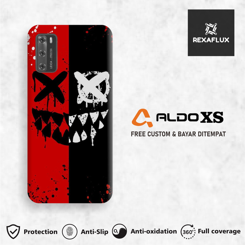 Dapet2pcs Aldo Xs Garskin Case Premium Stiker Blackred Monster Lazada Indonesia