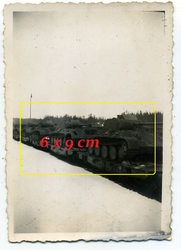Foto WH Panzer V Panther Eisenbahntransport für Russland SdKfz 171