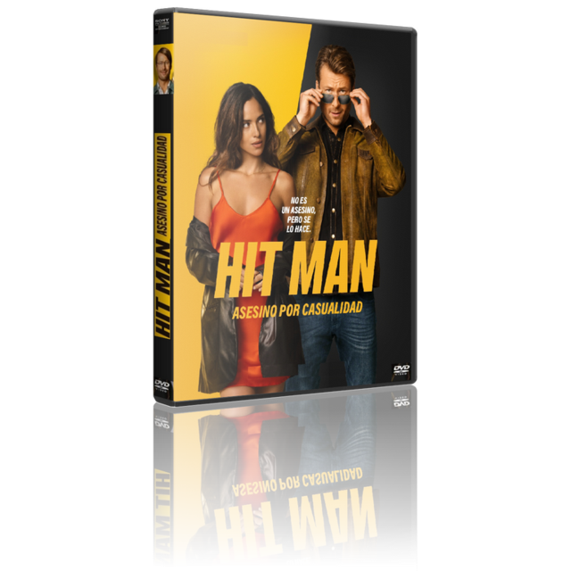Portada - Hit Man, Asesino por Casualidad [DVD9 Custom][Pal][Cast/Ing/Fra 5.1][Sub:Varios][Thriller/Comedia][2023]