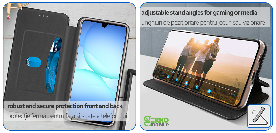 Husa flip montata pe Samsung Galaxy A36 (A366) in utilizare zilnica, oferind protectie completa pentru telefon. Flip case in use on Samsung Galaxy A36 (A366) with full protection. Samsung Galaxy A36 (A366) flip tok hasznÃ¡lat kÃ¶zben, teljes telefonvÃ©delem. ÐÐ°Ð»ÑÑ flip Ð² ÑÐ¿Ð¾ÑÑÐµÐ±Ð° Ð½Ð° Samsung Galaxy A36 (A366) Ñ Ð¿ÑÐ»Ð½Ð° Ð·Ð°ÑÐ¸ÑÐ°. II®IºI· flip ÏIµ ÏÏI®ÏI· Samsung Galaxy A36 (A366) I¼Iµ ÏI»I®ÏI· ÏÏI¿ÏÏI±ÏI¯I±