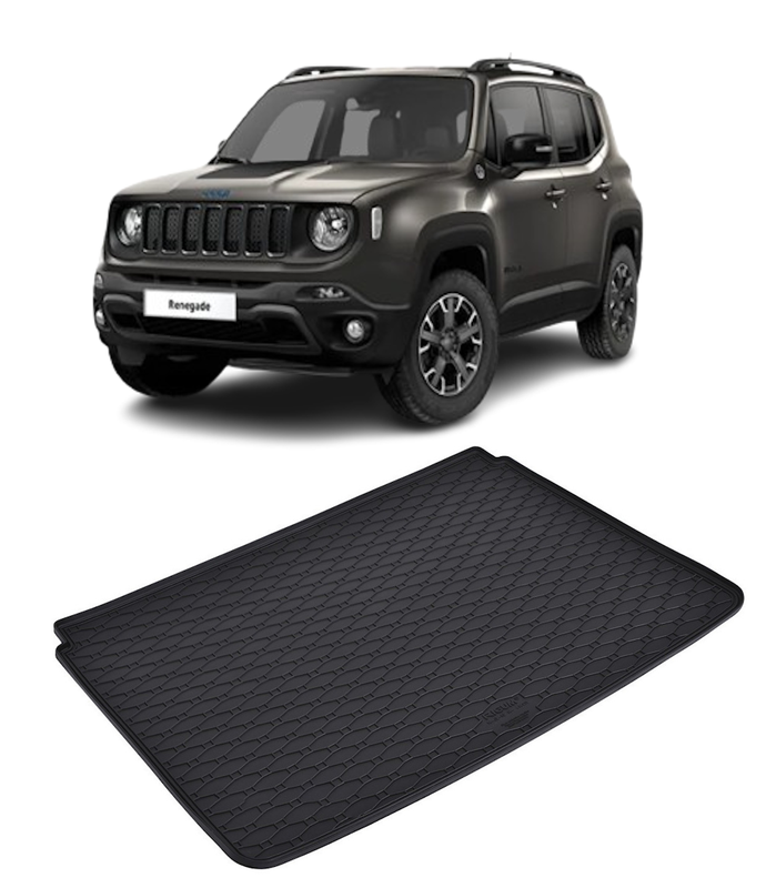 Tavita auto JEEP Renegade 4xe 2021-prezent, protectie portbagaj, Cri-Flo, din cauciuc 100%, compatibil cu autoturismul JEEP Renegade 4xe