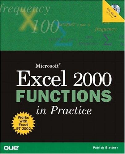 Microsoft Excel 2000 Functions in Practice (Repost)-P2P