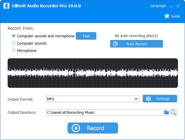 GiliSoft Audio Recorder Pro version 10.1.0 Multilingual GiliSoft Audio Recorder Pro version 10.1.0 Multilingual