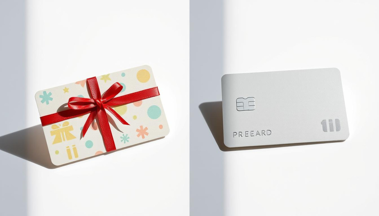 gift card vs prepaid card