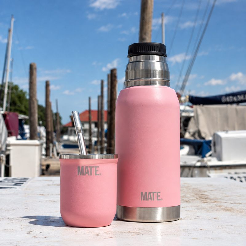 Matte Steel Pink de acero inoxidable