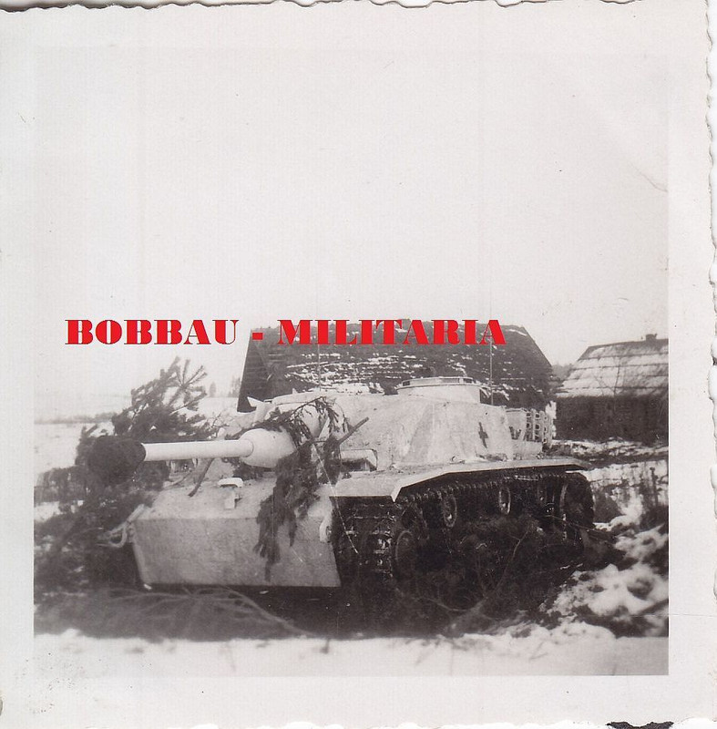 STUG III Langrohr Saukopfblende Sturmgeschütz weiße Winter-Tarnu
