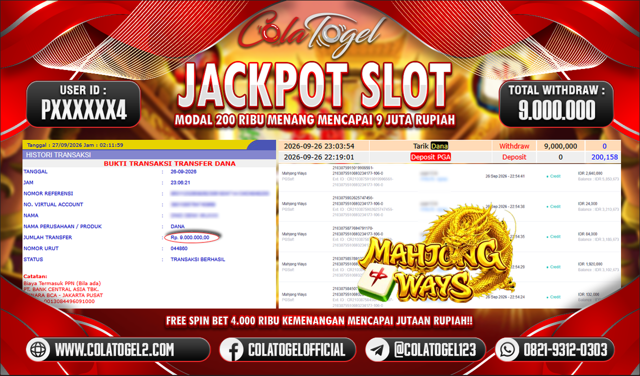JACKPOT SLOT GACORR !!!