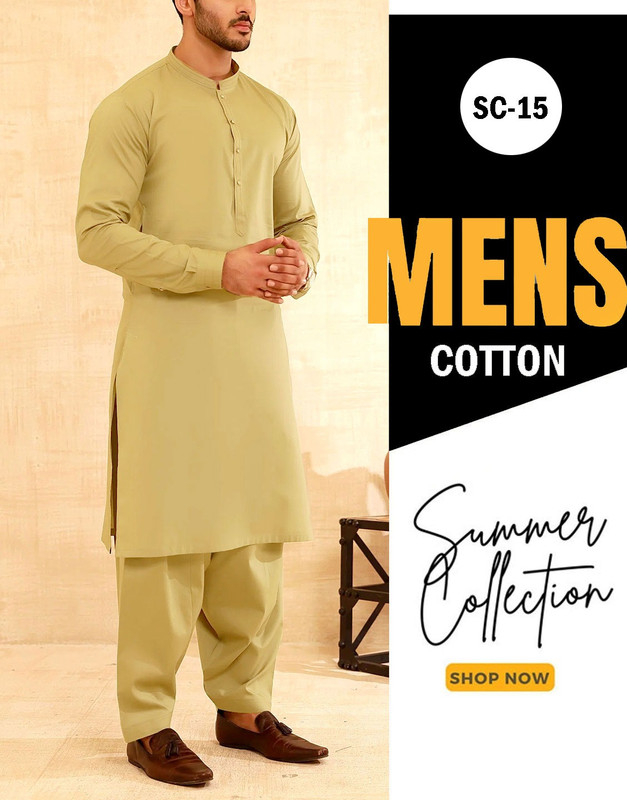 IB Swiss Fashion Men’s Unstitched Shalwar Kameez – Premium Soft Egyptian Cotton Fabric | Summer Wear Pakistan