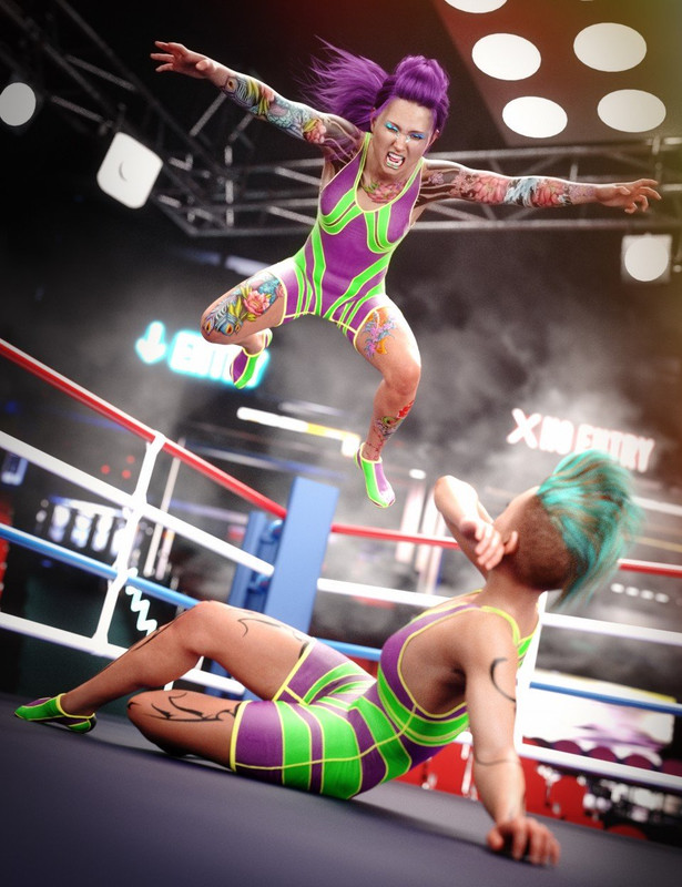 Amateur Wrestler Outfit for Genesis 8 Female