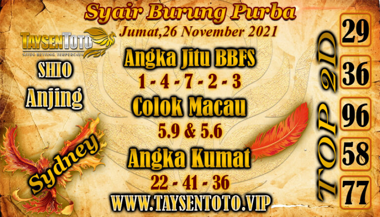 prediksi sydney jumat