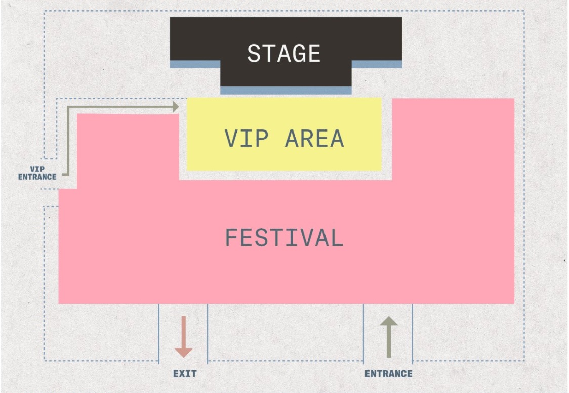 Layout konser NIKI di Jakarta yang akan digelar pada 26 September 2023 mendatang.