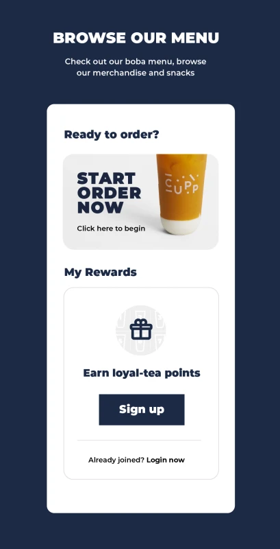cupp bubble tea app free