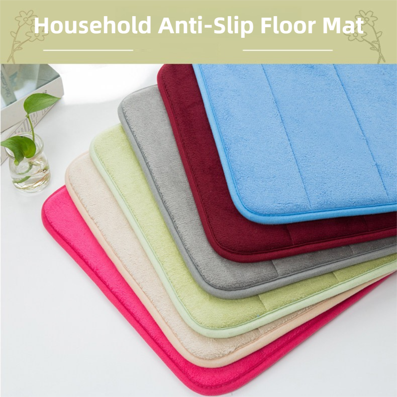 Khaki Ultra-Absorbent Non-Slip Thickened Bath Mat(1.8x40x60CM) - Luxurious Durable Soft Floor Rug with Rubber Backing, Hand & Machine Washable Doormat for Bathroom & Entry
