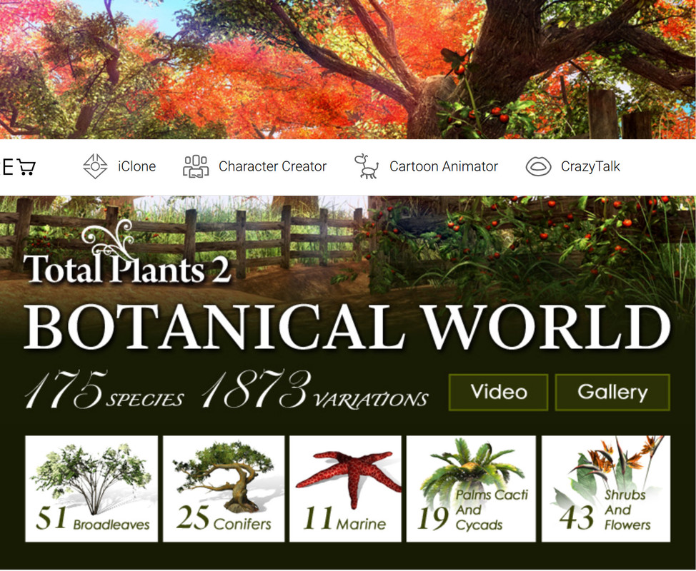 Total Plants 2 Botanical world for iClone