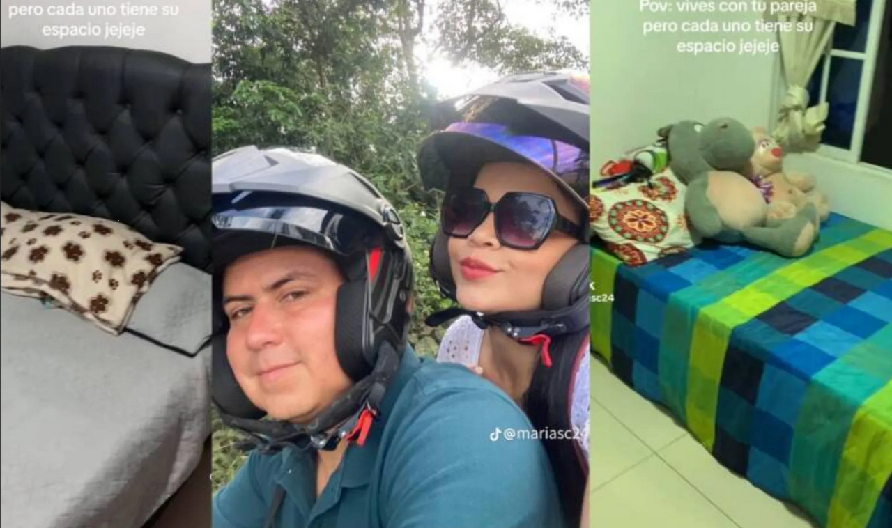 Son pareja pero duermen en cuartos separados: generaron debate en las redes
