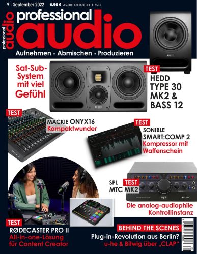 Cover: Professional Audio Magazin No 09 September 2022