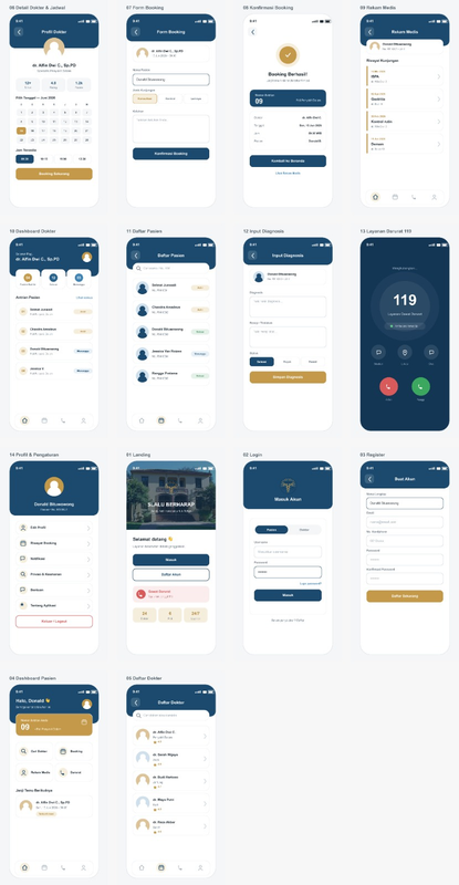 Desain Figma - Mobile App Sehateru