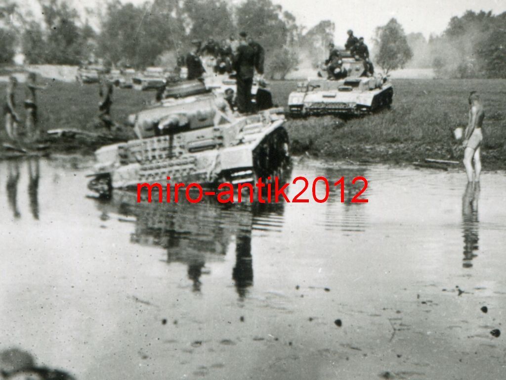 Foto, Panzer-Regiment 39, Panzer, Flußdurchfahrt