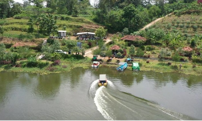 Waduk Logung di Kabupaten Kudus, Jawa Tengah.