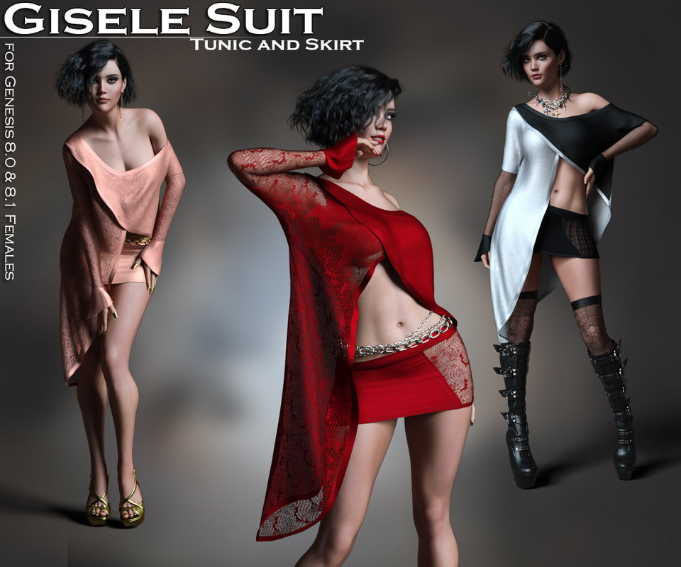 Gisele Suit for Genesis 8 8 1 Females