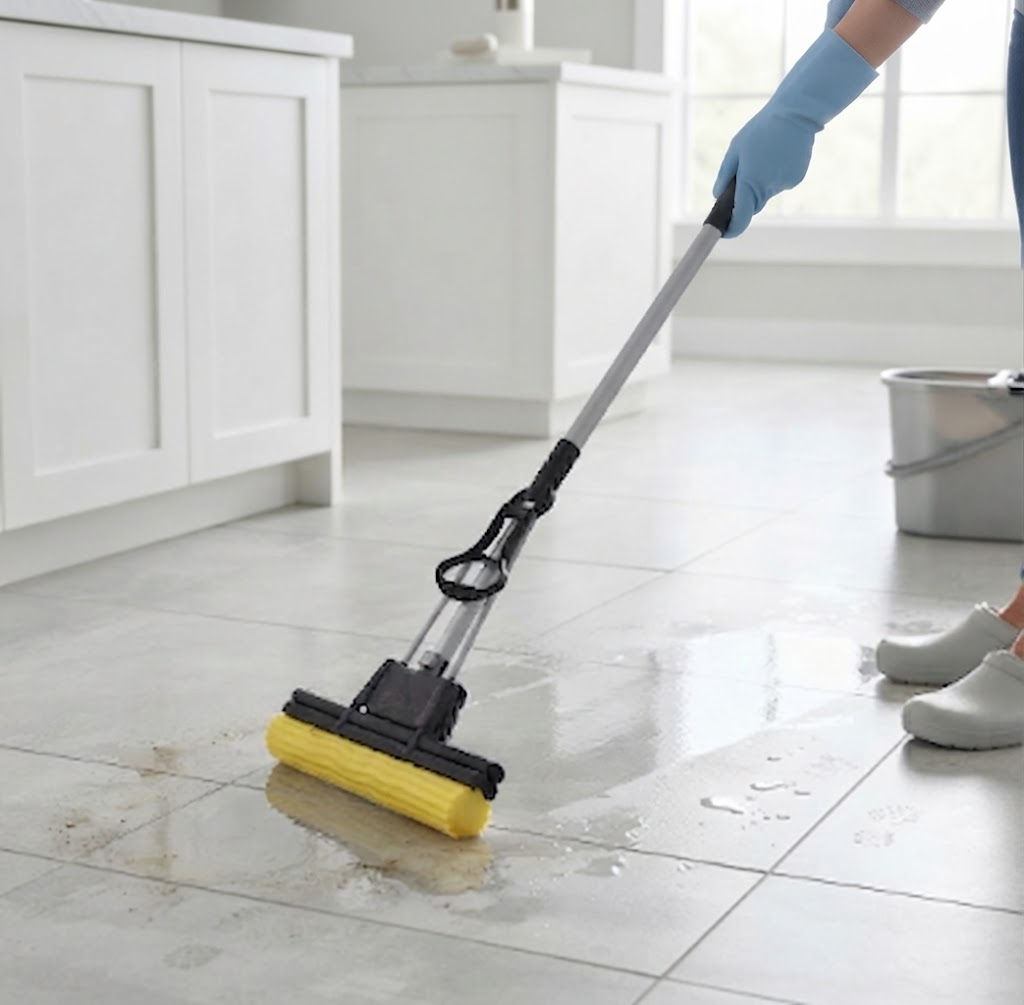 Telescopic Sponge Squeezy Mop – Double Roller Floor Cleaner