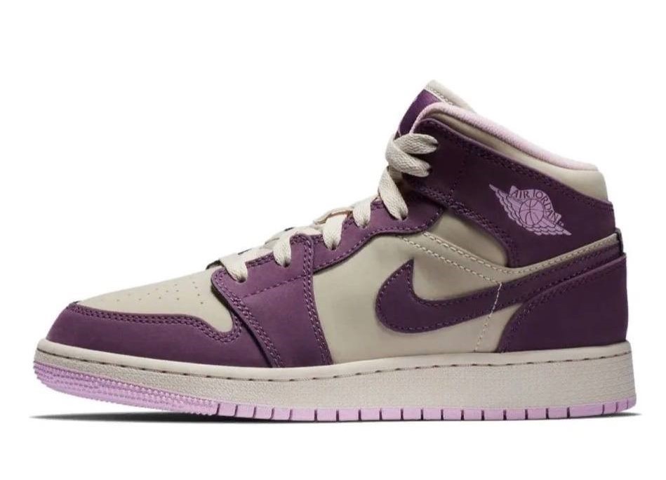 Nike Air Jordan 1 Retro Mid GS 'Pro Purple'