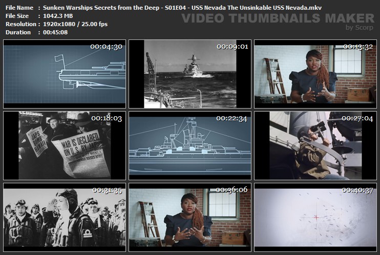 Sunken Warships Secrets from the Deep - S01E04 - USS Nevada The Unsinkable USS Nevada.mkv