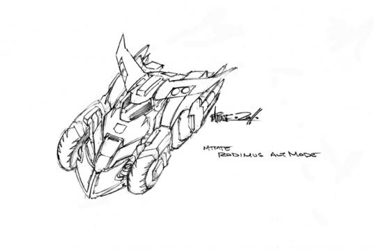 FMH Alex Milne MTMTE - Rodimus alt mode (pencil 