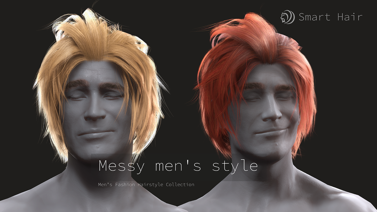 [reallusion-hair] Messy men style