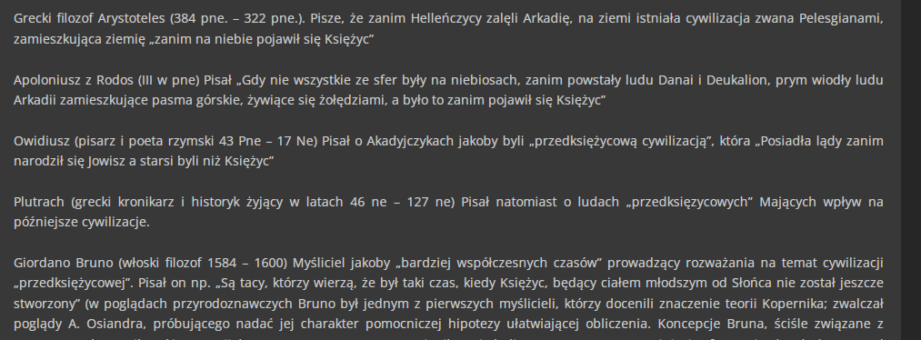 czasy przed księżycem