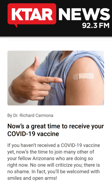 KTAR Covid Propaganda