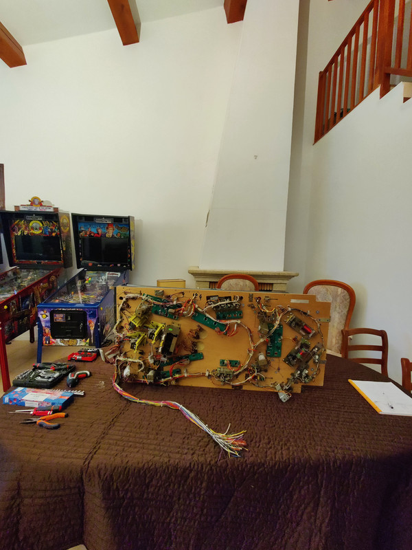 Sous plateau avant démontage