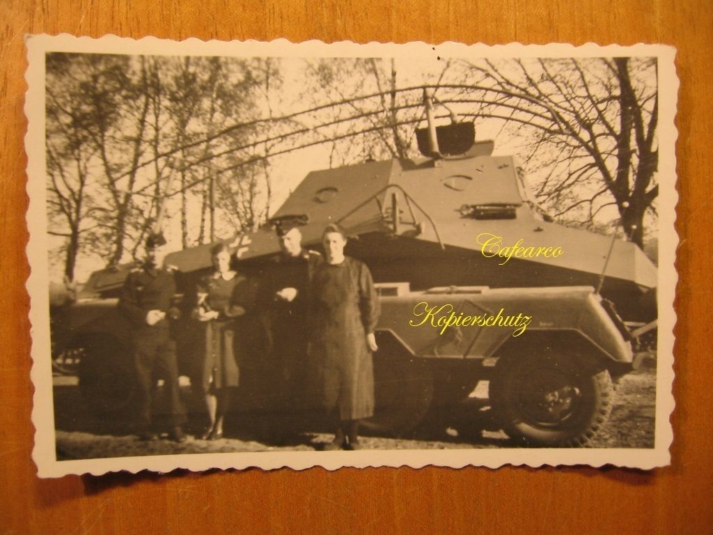 1943 altes Foto Wehrmacht Schwerer Panzerspähwag