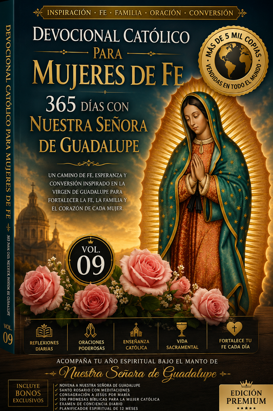 Devocional 365 Días con Nuestra Señora de Guadalupe - Mockup 3D