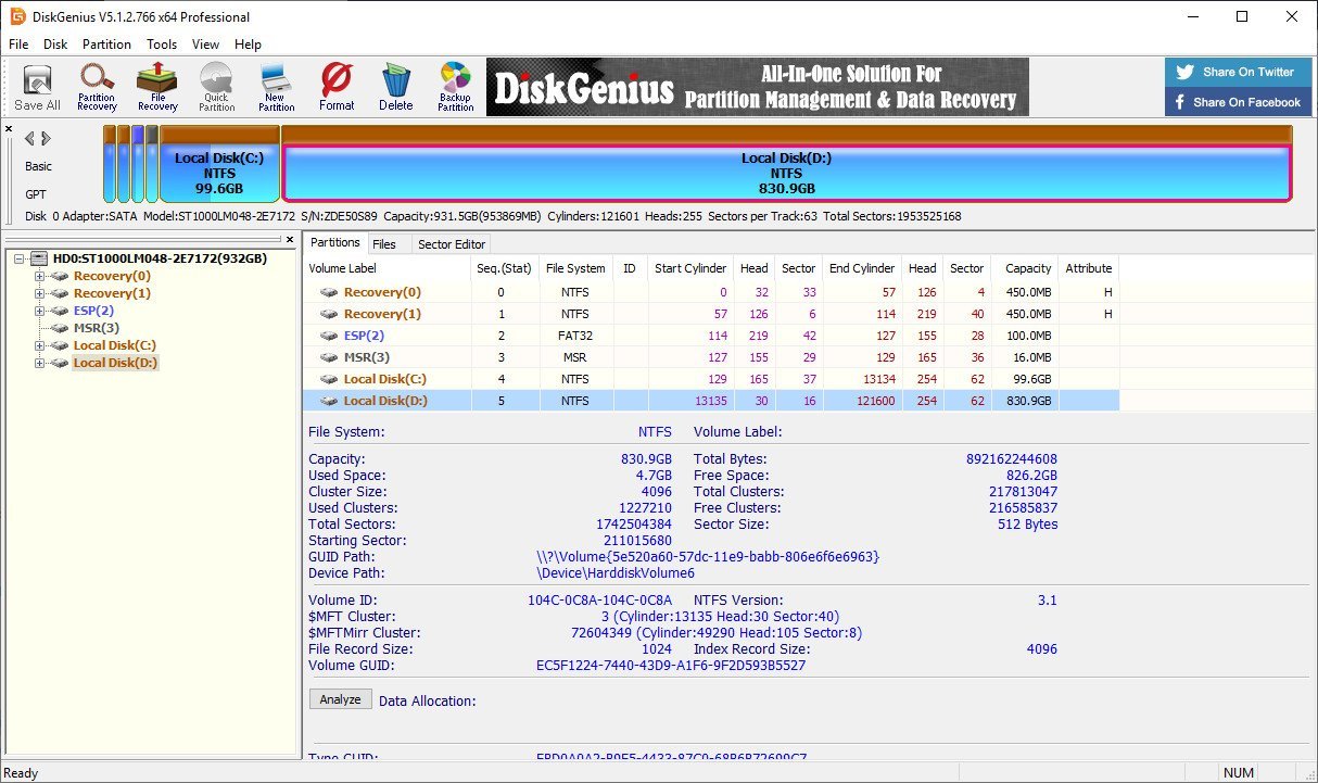 DiskGenius Professional 5.4.6.1432 Multilingual