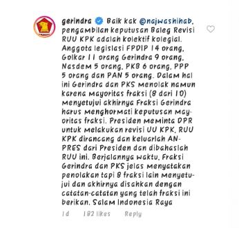Balasan Gerindra untuk Najwa Shihab